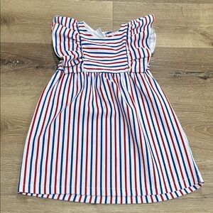 Zara Striped Red and Blue Kids Dress